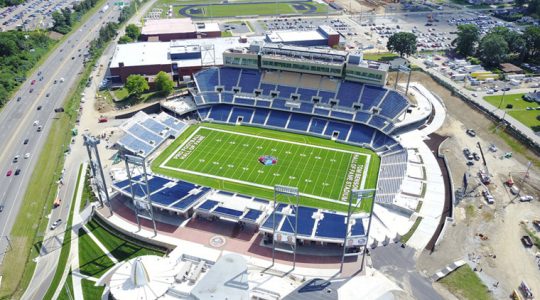 Tom Benson Hall of Fame Stadium dedicated